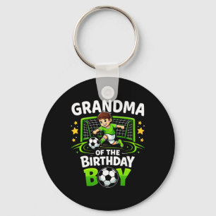 Grandma Of The Birthday Boy Soccer Ll Funny Soccer Key Ring