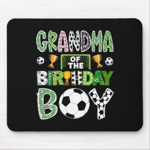 Grandma Of The Birthday Boy Soccer Player Game Day Mouse Pad