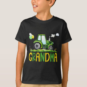 Grandma Of The Birthday Boy Tractor Farm Truck Mat T-Shirt