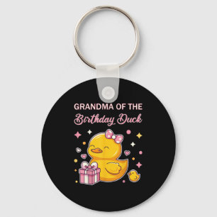 Grandma Of The Birthday Duck Christmas Anime Party Key Ring