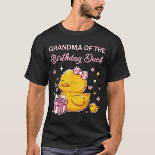 Grandma Of The Birthday Duck Christmas Anime Party T-Shirt