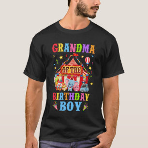 Grandma Of The Birthday For Boy Circus Carnival Th T-Shirt