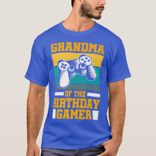 Grandma Of The Birthday Gamer Video Games Conole G T-Shirt