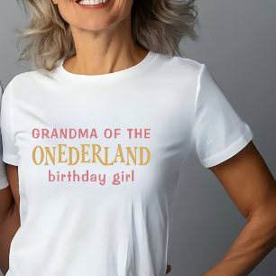 Grandma of the birthday girl Alice in Wonderland T-Shirt