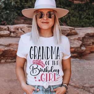 Grandma of the Birthday Girl Custom Family T-Shirt