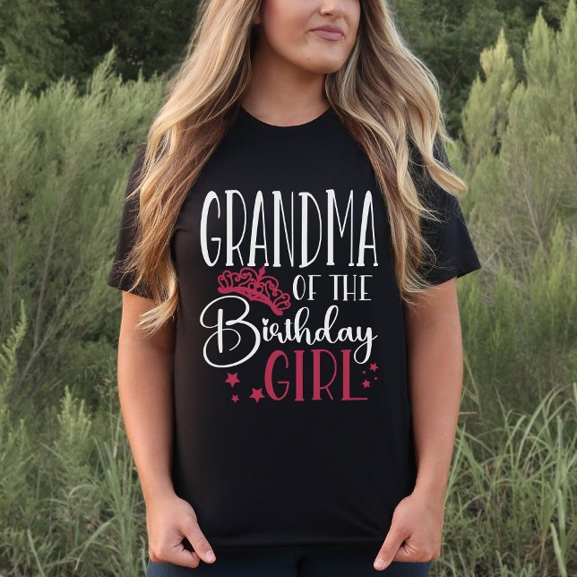 Grandma of the Birthday Girl Custom Family T-Shirt (Creator Uploaded)