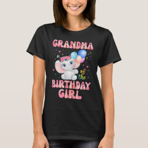 Grandma of The Birthday Girl  Elephant Gigi Mimi 1 T-Shirt