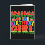 Grandma Of The Birthday Girl Melon Family Matching Card<br><div class="desc">Grandma Of The Birthday Girl Melon Family Matching Funny</div>