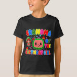 Grandma Of The Birthday Girl Melon Family Matching T-Shirt<br><div class="desc">Grandma Of The Birthday Girl Melon Family Matching Funny</div>