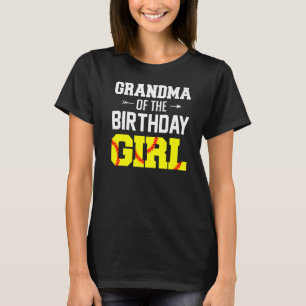 Grandma Of The Birthday Girl Softball Girl Family T-Shirt