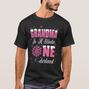 Grandma Of The Birthday Girl Winter Onederland 1st T-Shirt