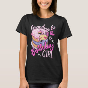 Grandma Of The Birthday Girls Donut Birthday Party T-Shirt