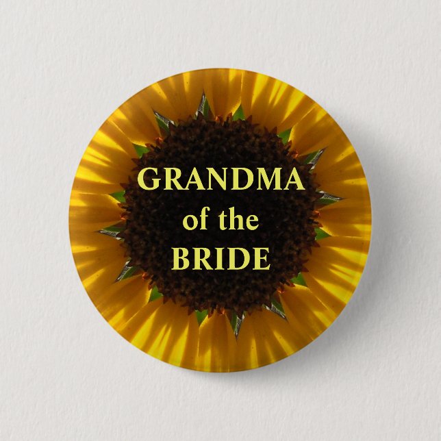 Grandma Of The Bride 6 Cm Round Badge (Front)