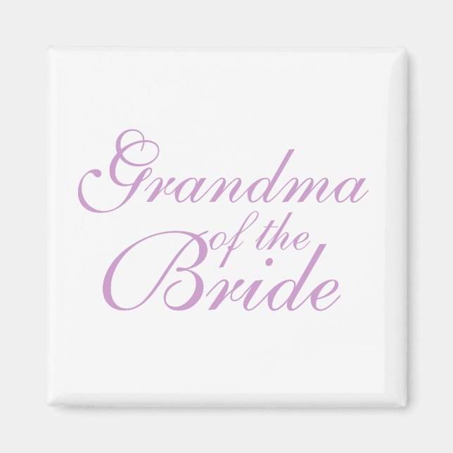 Grandma of the Bride Magnet (Front)