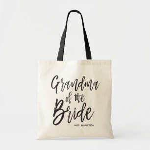 Grandma of the Bride Script Style Custom Wedding Tote Bag