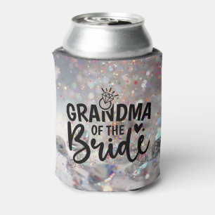 Grandma of the Bride Sparkle Diamonds Can Cooler