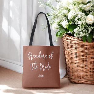 Grandma of the Bride Terracotta Wedding  Tote Bag
