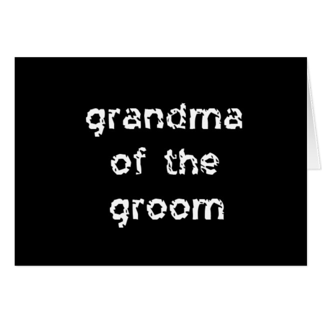 Grandma of the Groom (Front Horizontal)