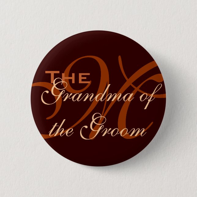 Grandma of the Groom Button (Front)