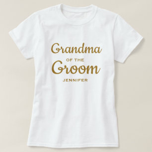 Grandma of the Groom Custom T-Shirt