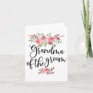 Grandma Of The Groom Wedding Bridal Party _1  Card
