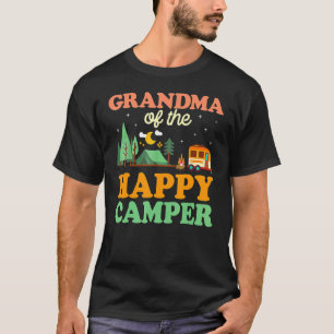 Grandma Of The Happy Camper Women 1st Bday Camping T-Shirt