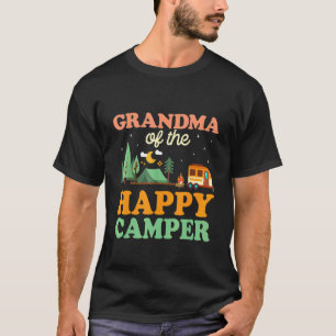 Grandma Of The Happy Camper Women 1st Bday Camping T-Shirt