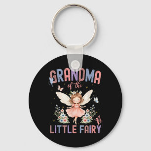 Grandma of The Little Fairy First Birthday Girl Key Ring