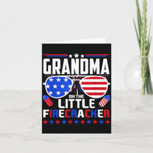 Grandma of The Little Firecracker Fourth of July Card