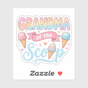 Grandma Of The Scoop Ice Cream Gender Reveal