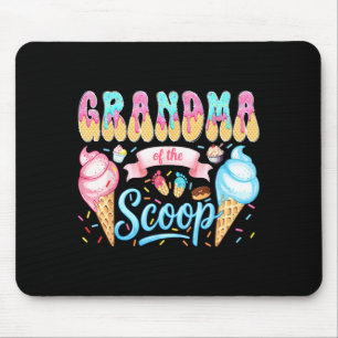 Grandma of The Scoop Ice Cream Gender Reveal Baby Mouse Pad