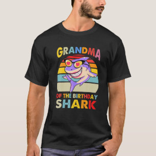 Grandma Of The Shark Birthday Funny Shark T-Shirt