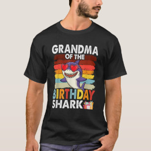 Grandma of the Shark Birthday Matching Family  T-Shirt