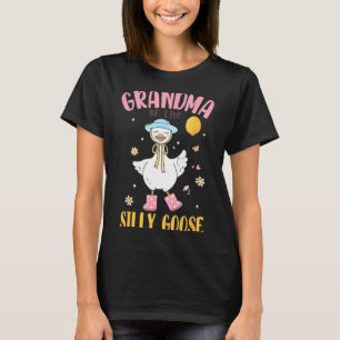 Grandma Of The Silly Goose First Birthday Family M T-Shirt