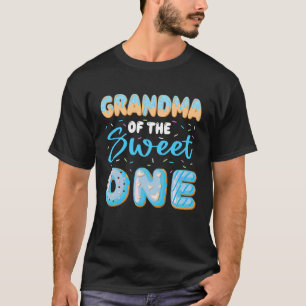 Grandma Of The Sweet One Boy 1st Birthday Doughnut T-Shirt