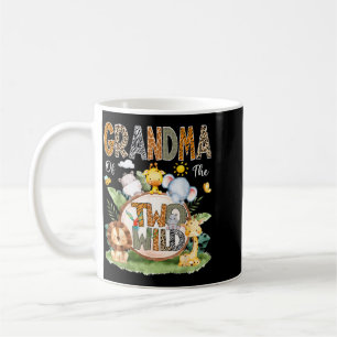 Grandma Of The Two Wild 2nd Birthday Boy Jungle Coffee Mug