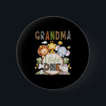Grandma Of The Wild One 1st Birthday Boy Jungle Sa 6 Cm Round Badge<br><div class="desc">Grandma Of The Wild One 1st Birthday Boy Jungle Safari</div>