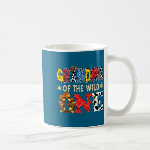 Grandma Of The Wild One 1st Birthday Boy Western C Coffee Mug