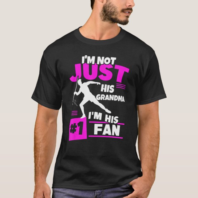 Grandma Of Thrower Track And Field Grandmother Fan T-Shirt (Front)