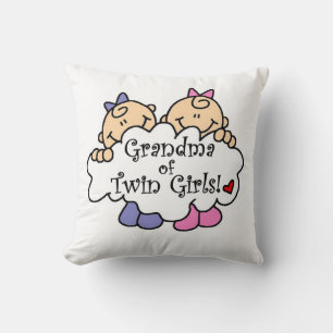 Grandma of Twin Girls Gifts Cushion