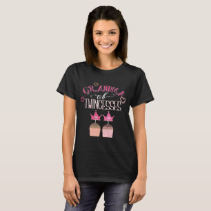 Grandma of Twin Girls T-Shirt Twincesses Gift