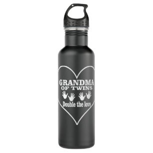 Grandma Of Twins Double The Love Great Gifts Women 710 Ml Water Bottle