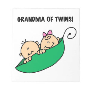 Grandma of Twins Gifts Notepad