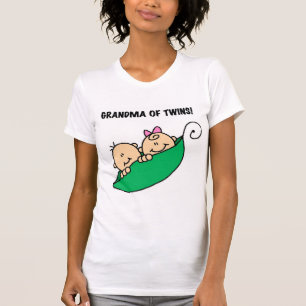 Grandma of Twins Peas in a Pod Tshirts and Gifts