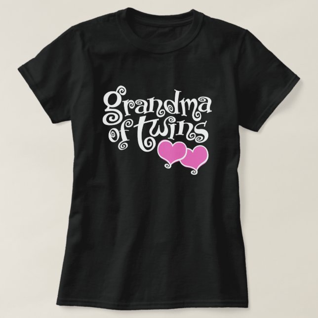 Grandma of Twins T-Shirt (Design Front)