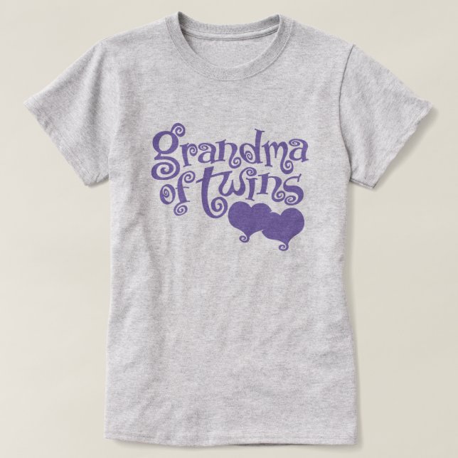 Grandma Of Twins T-Shirt (Design Front)