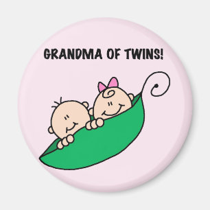 Grandma of Twins Tshirts and Gifts Magnet