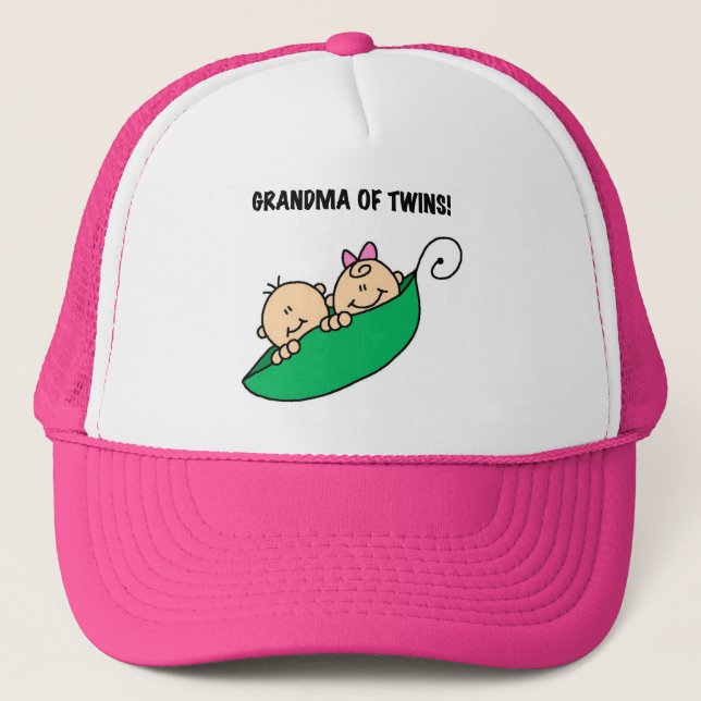 Grandma of Twins Tshirts and Gifts Trucker Hat (Front)