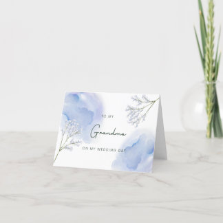 Grandma On the Day Wedding Card