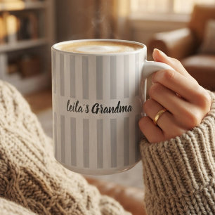 Grandma or Grandpa   Modern Script Mum Aunt Custom Coffee Mug